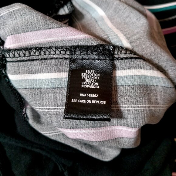 Torrid Size 1 Plus 1X Jumper Sleeveless Stretch Knit Tank Challis Stripe Pants - Picture 5 of 13